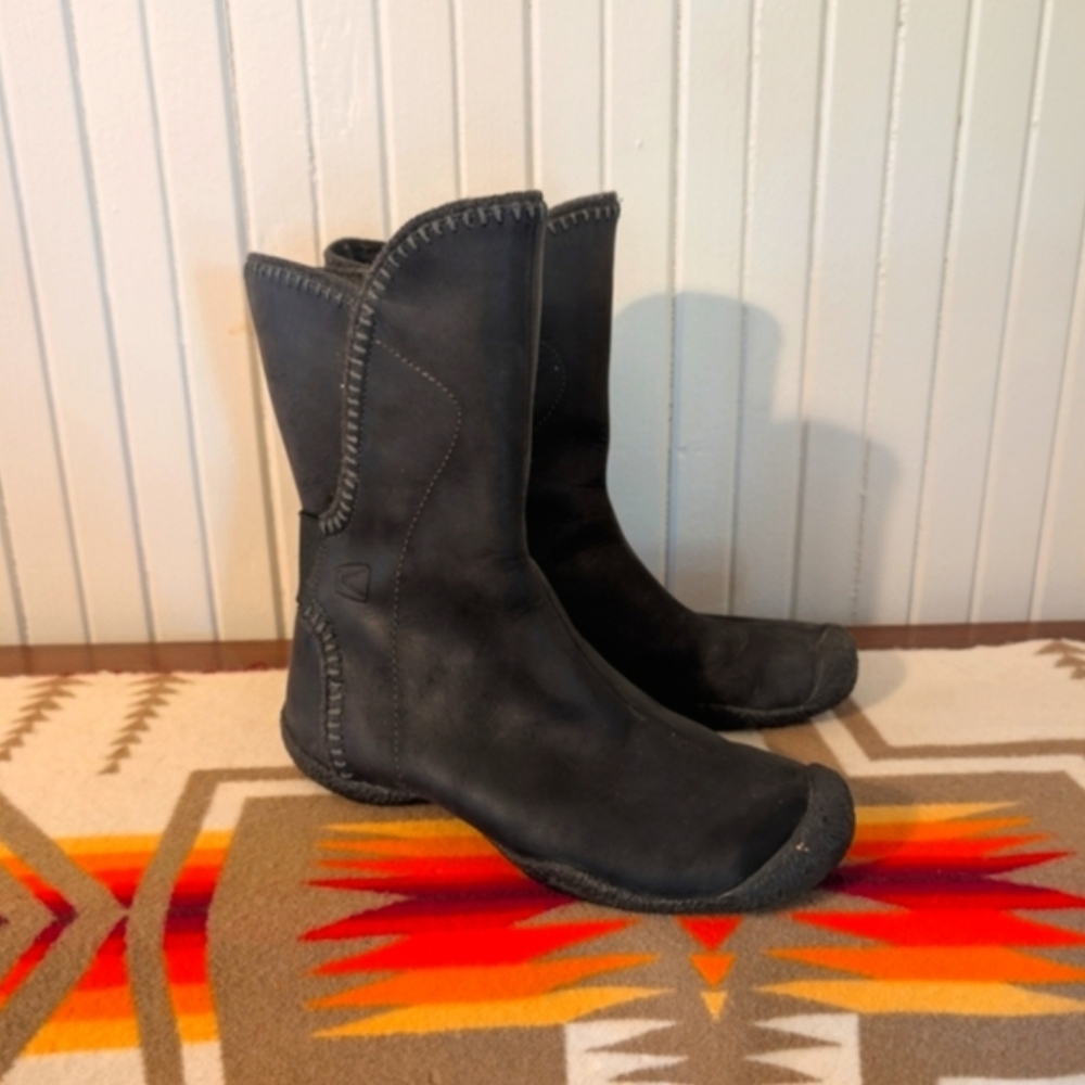 Keen Chamonix Outdoor Women's Black Snow Winter boot 7.5 Leather